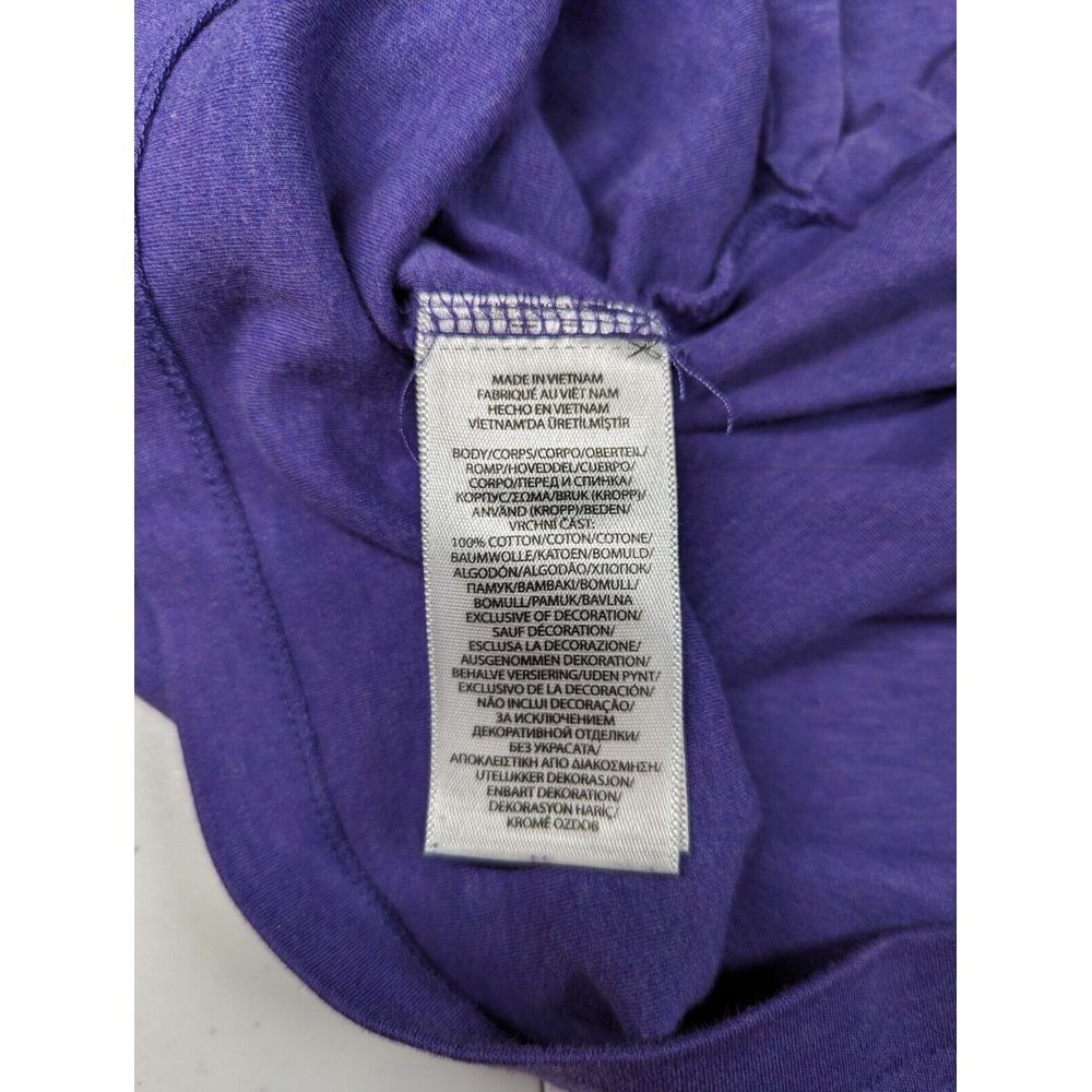 Polo Ralph Lauren Mens‎ XL Custom Slim Fit Purple Shirt Green Logo Short Sleeve - Picture 10 of 14
